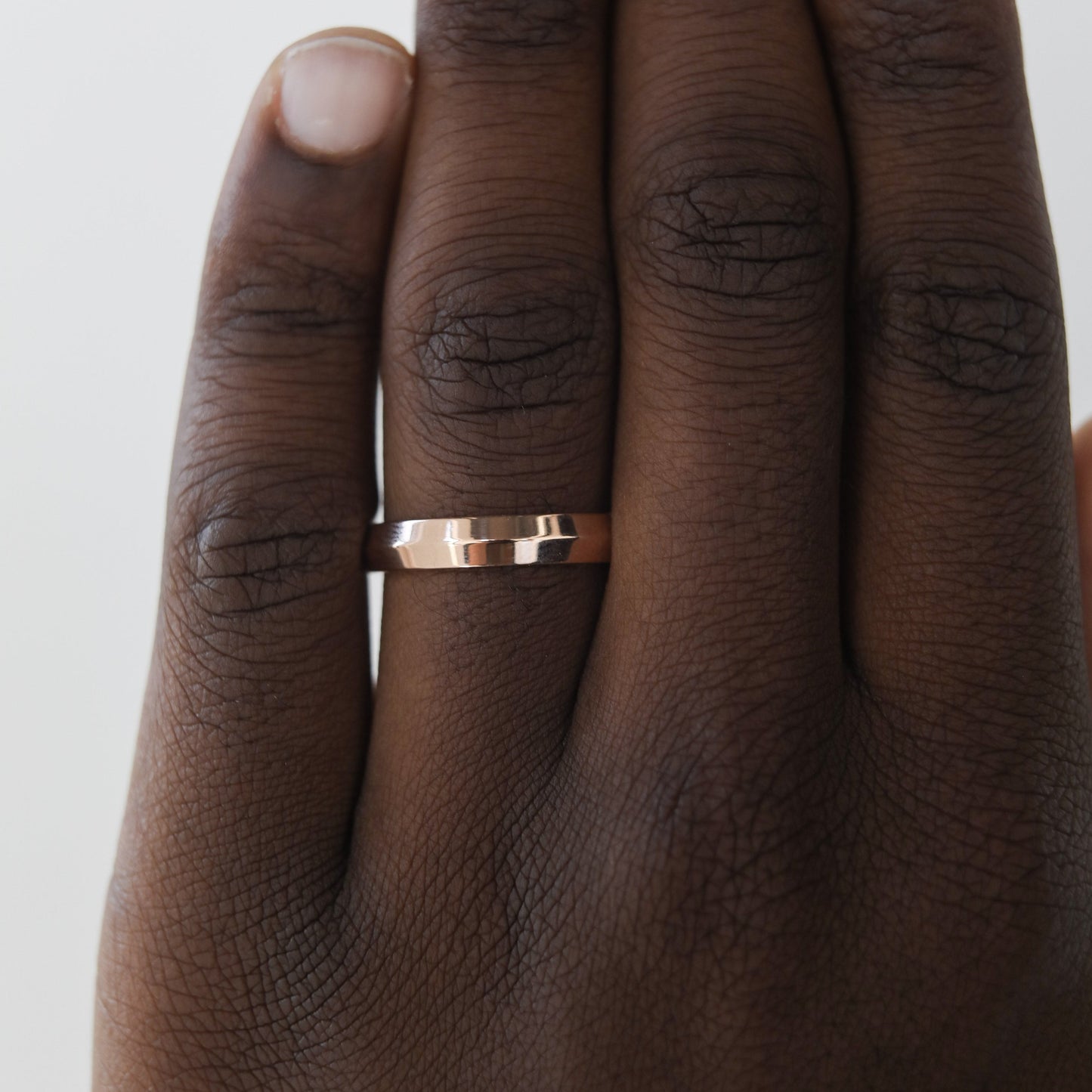 Polished Finish Yellow Gold Regular Men's Wedding Band - farrellouise