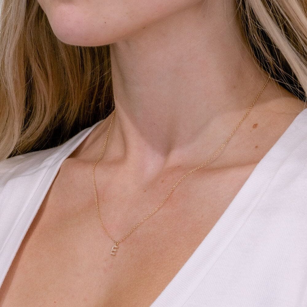 Customize- 0.05 TCW Round Moissanite Necklace - farrellouise