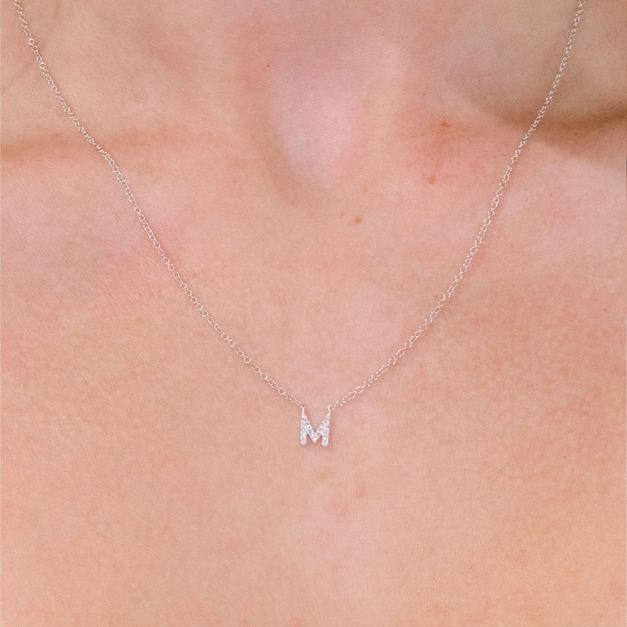 Customize-0.5 TCW Round Moissanite Necklace - farrellouise