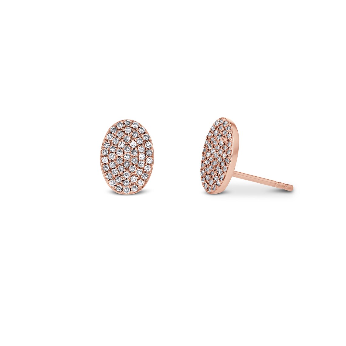 0.30 Round Moissanite Diamond Stud Earrings - farrellouise