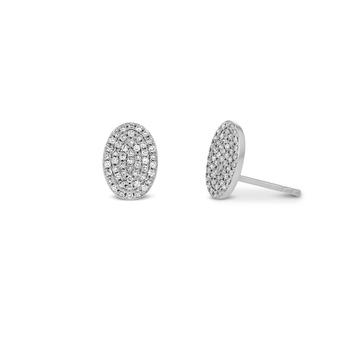0.30 Round Moissanite Diamond Stud Earrings - farrellouise