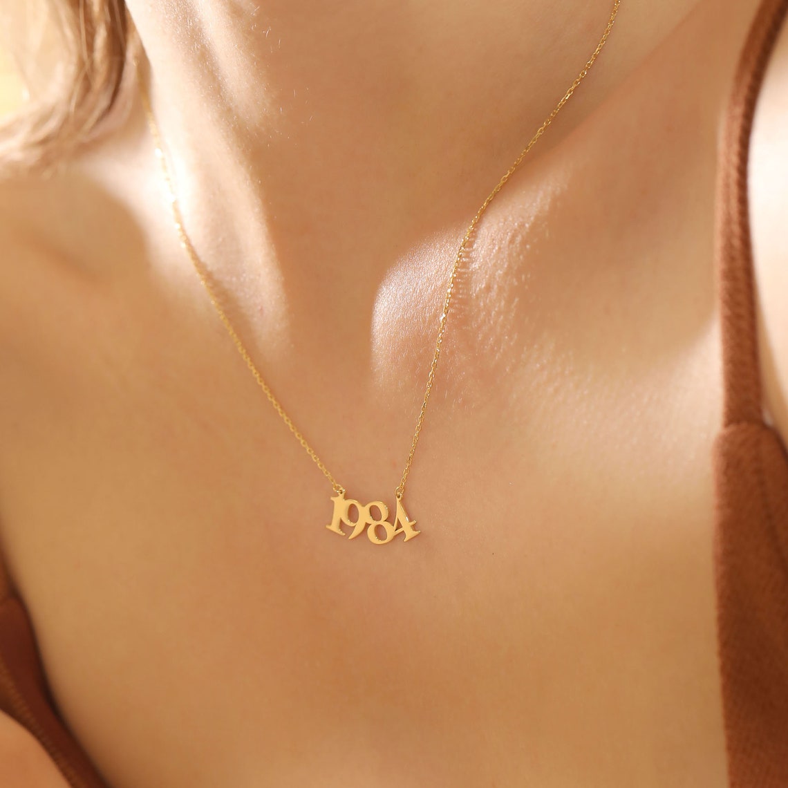 Personalized Birth Year Necklace for Her - farrellouise
