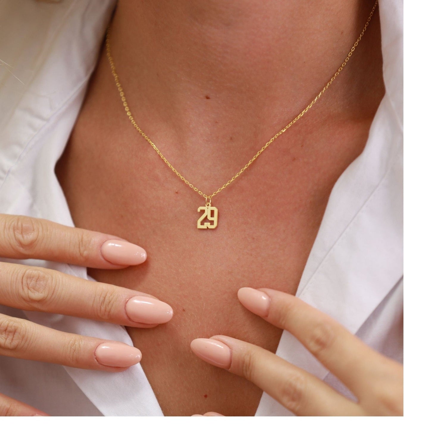 Custom Number Necklace for Women - farrellouise
