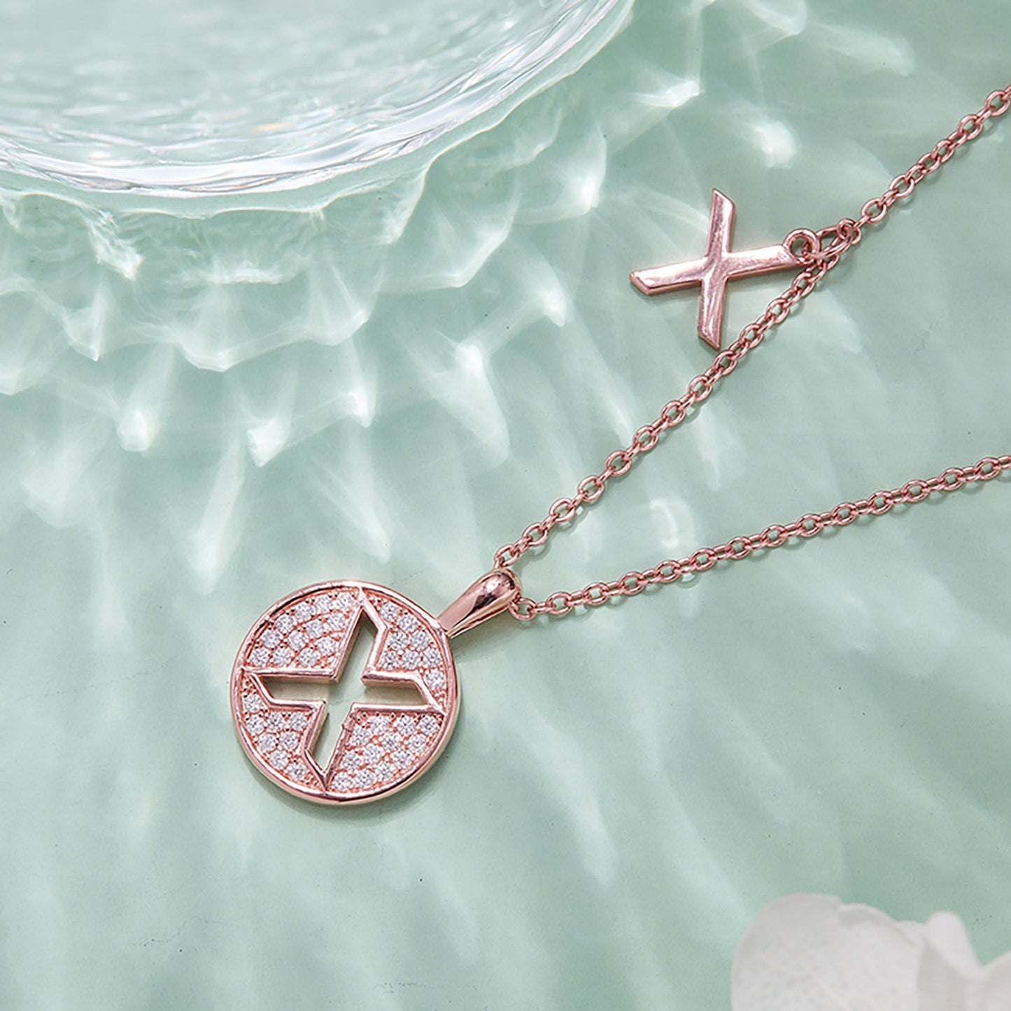 Customized "X" Letter Moissanite Diamond Necklace - farrellouise