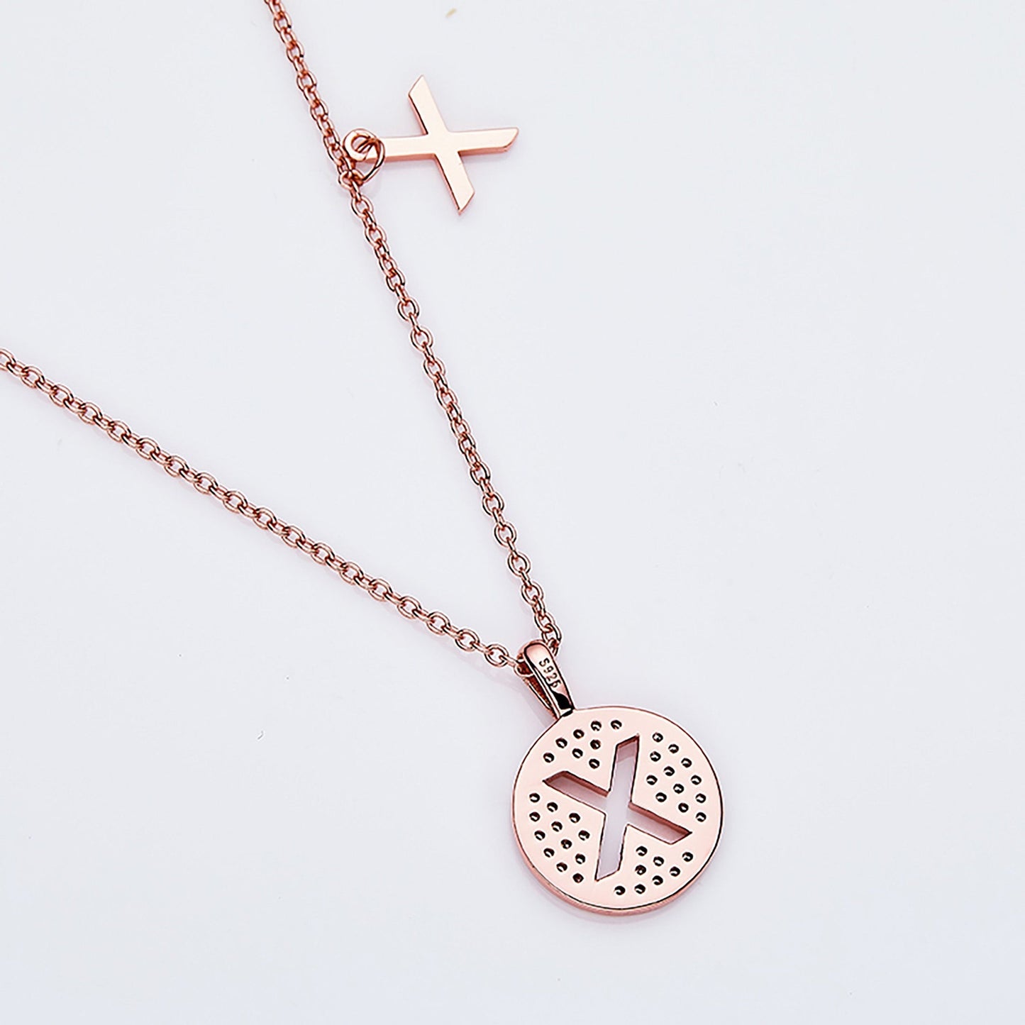 Customized "X" Letter Moissanite Diamond Necklace - farrellouise