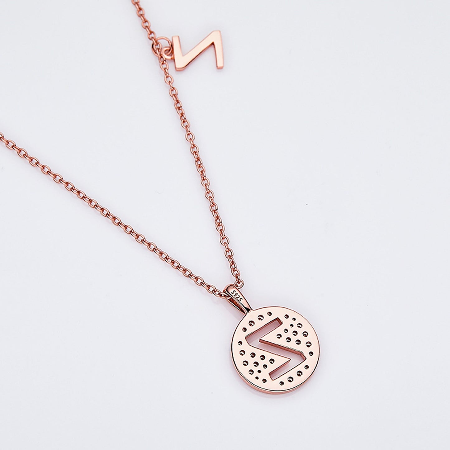 Customized "Z" Letter Moissanite Diamond Necklace - farrellouise