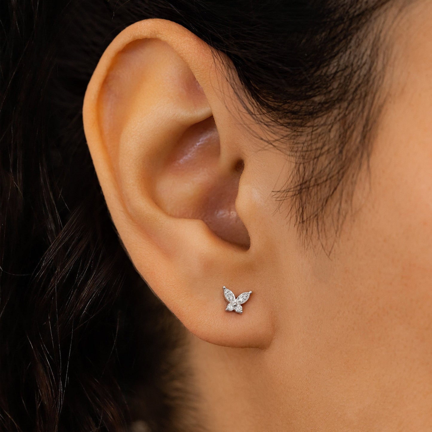 0.80 TCW Round Moissanite Diamond Stud Earrings - farrellouise