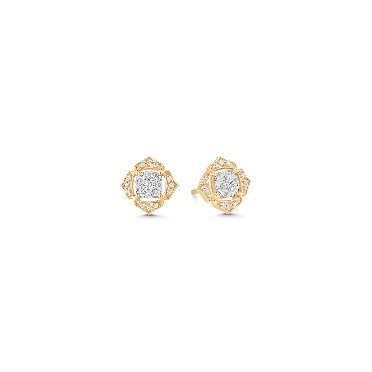 0.35 TCW Round Moissanite Diamond Stud Earrings - farrellouise