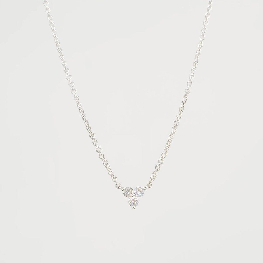 0.12CT Round Moissanite Lindsey Necklace - farrellouise