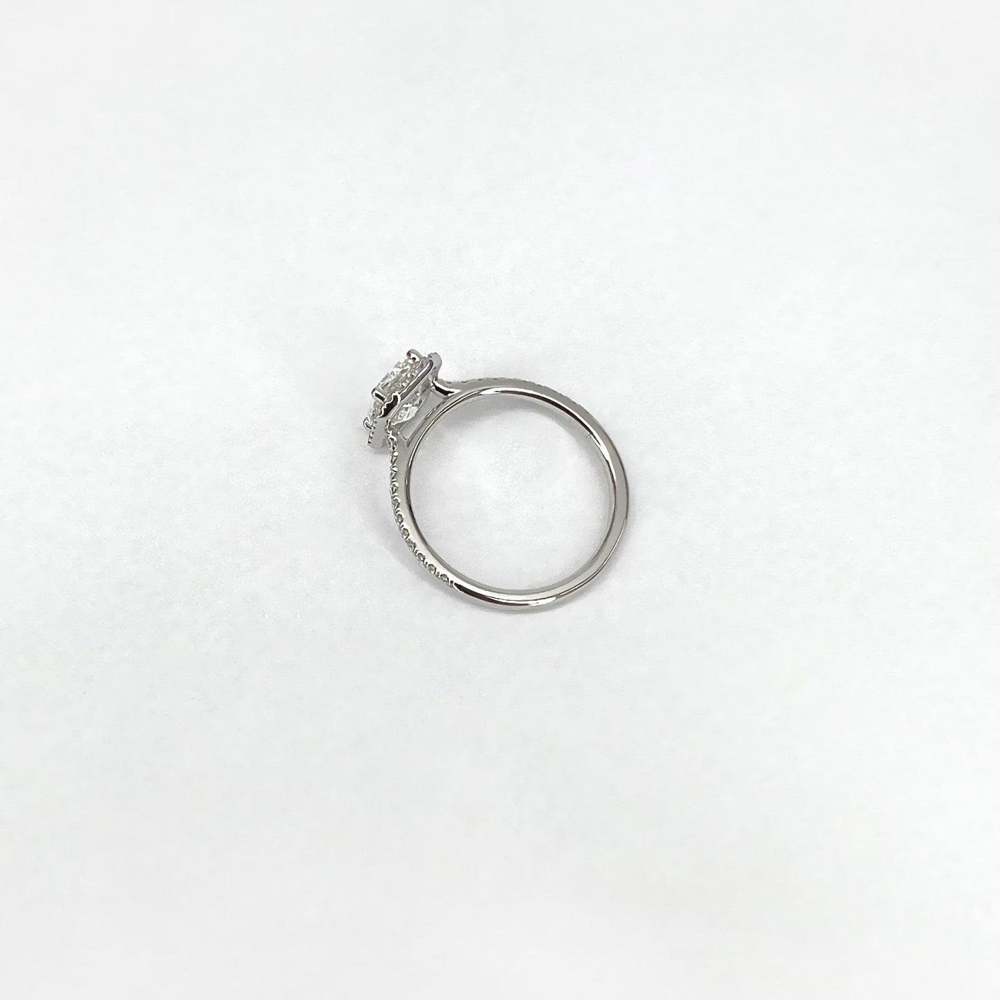 1.75 CT Emerald Moissanite Halo Engagement Ring - farrellouise