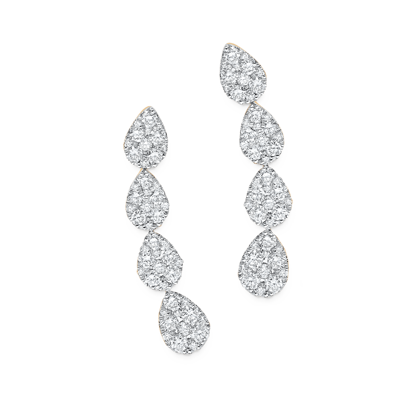 0.64 TCW Round Moissanite Diamond Ear Crawler Earrings - farrellouise