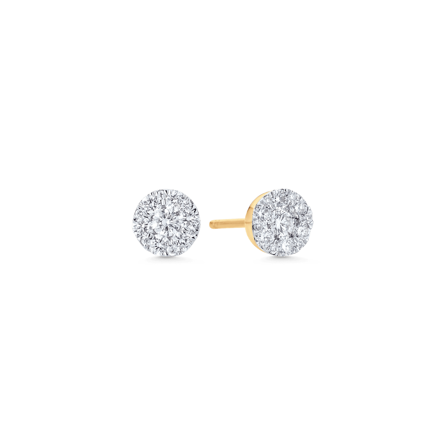 0.41 TCW Round Moissanite Diamond Stud Earrings - farrellouise