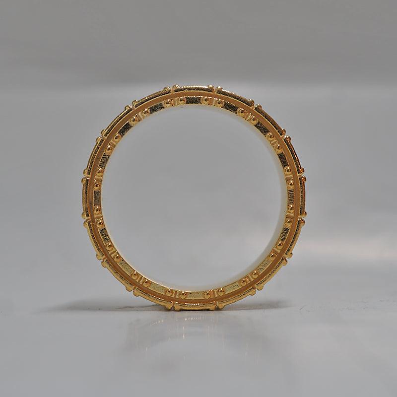 Classic Shield Textured Men's Wedding Band - farrellouise
