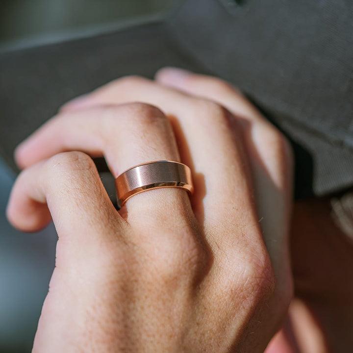 Brushed Finish Classic Wedding Band For Men - farrellouise
