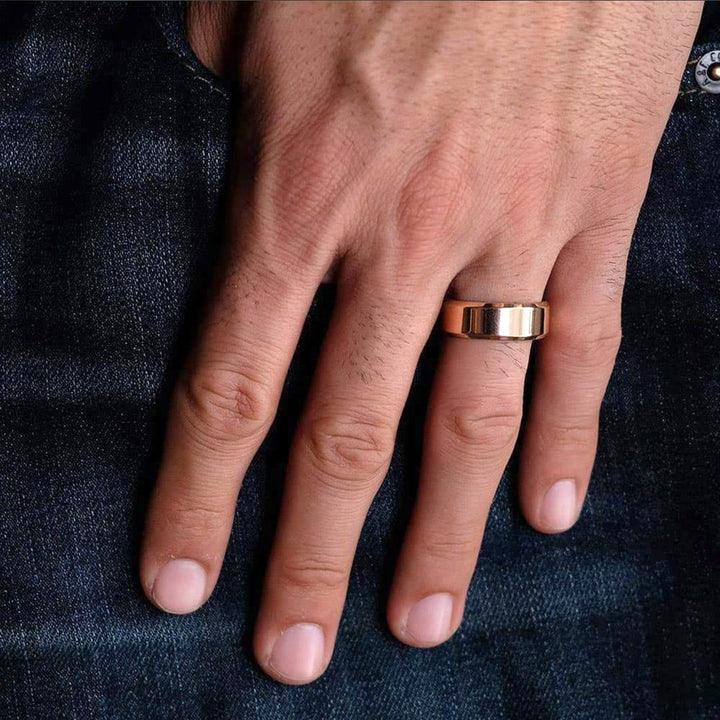 Brushed Finish Classic Wedding Band For Men - farrellouise