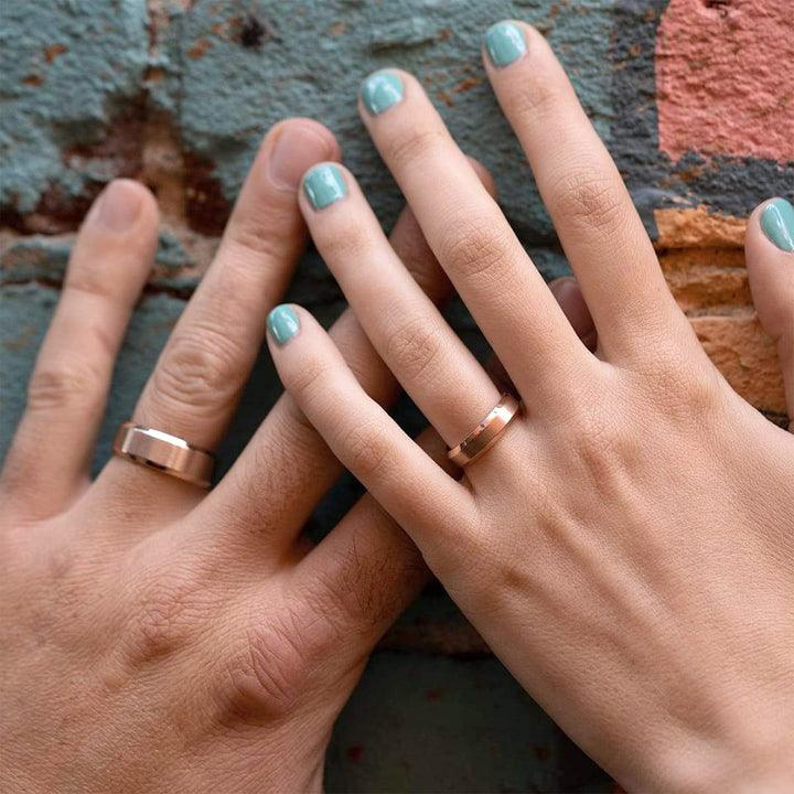 Brushed Finish Classic Wedding Band For Men - farrellouise