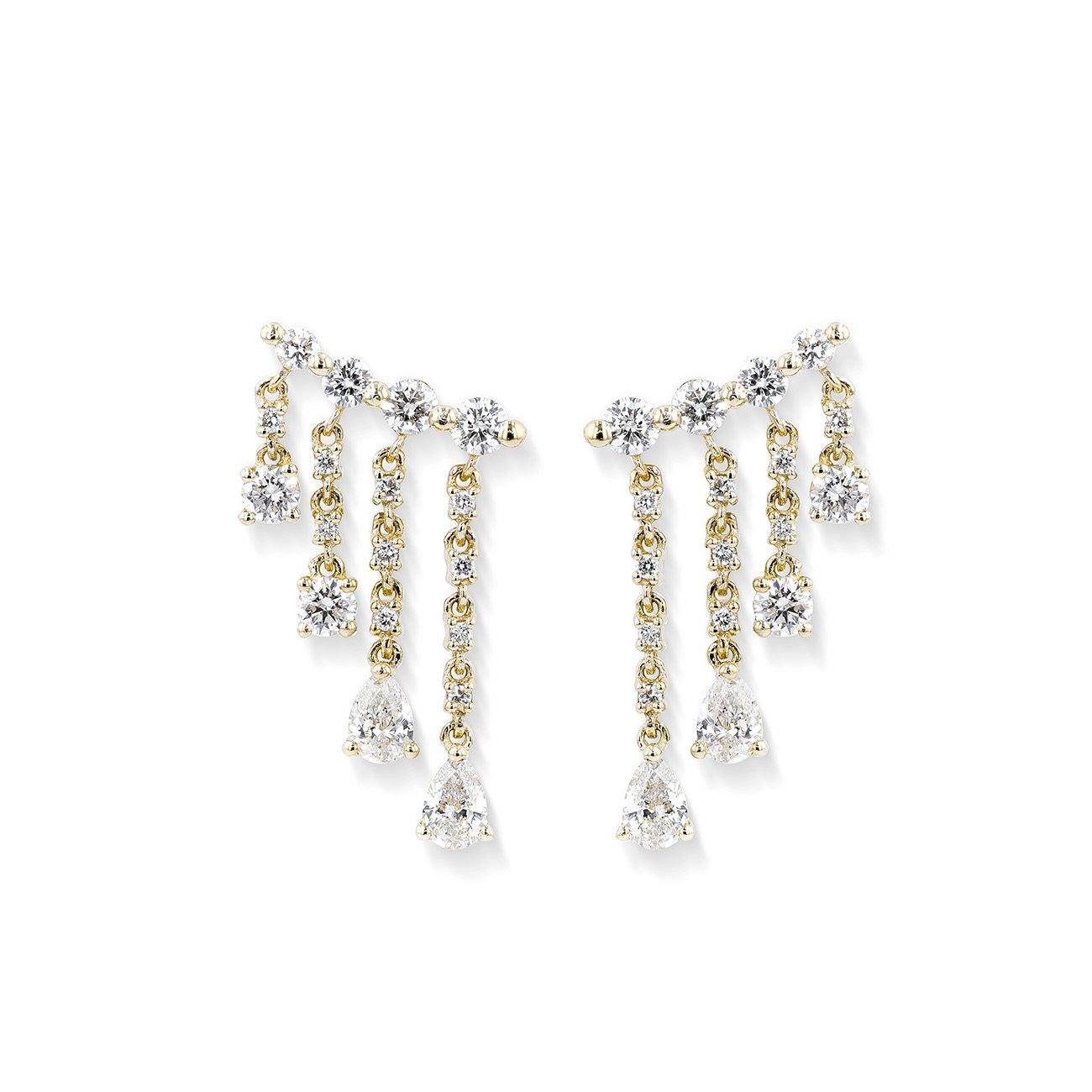2.34TCW Moissanite Dangle Drop Earrings - farrellouise