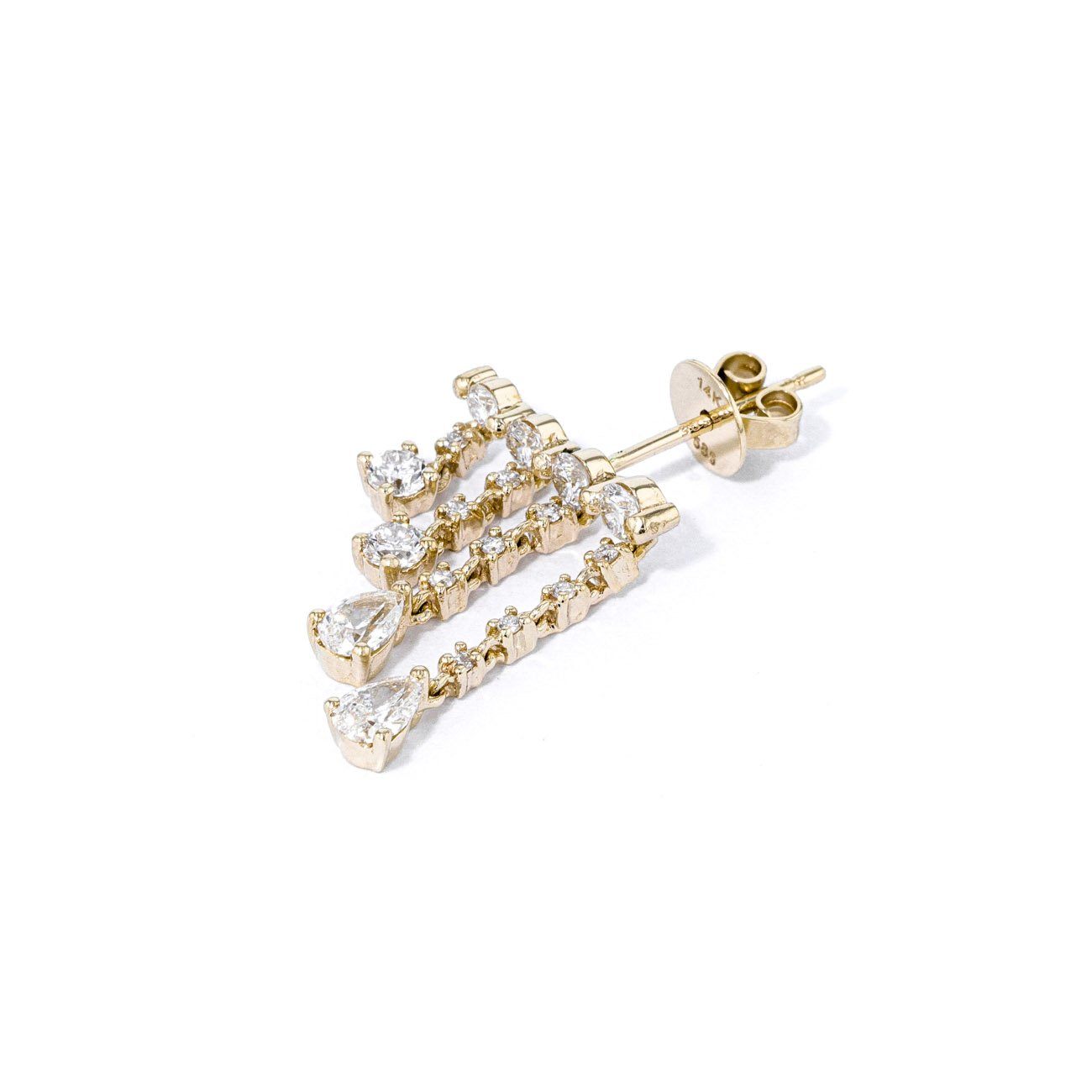 2.34TCW Moissanite Dangle Drop Earrings - farrellouise