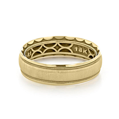 Tacori Sculpted Crescent Wedding Band for Men - farrellouise