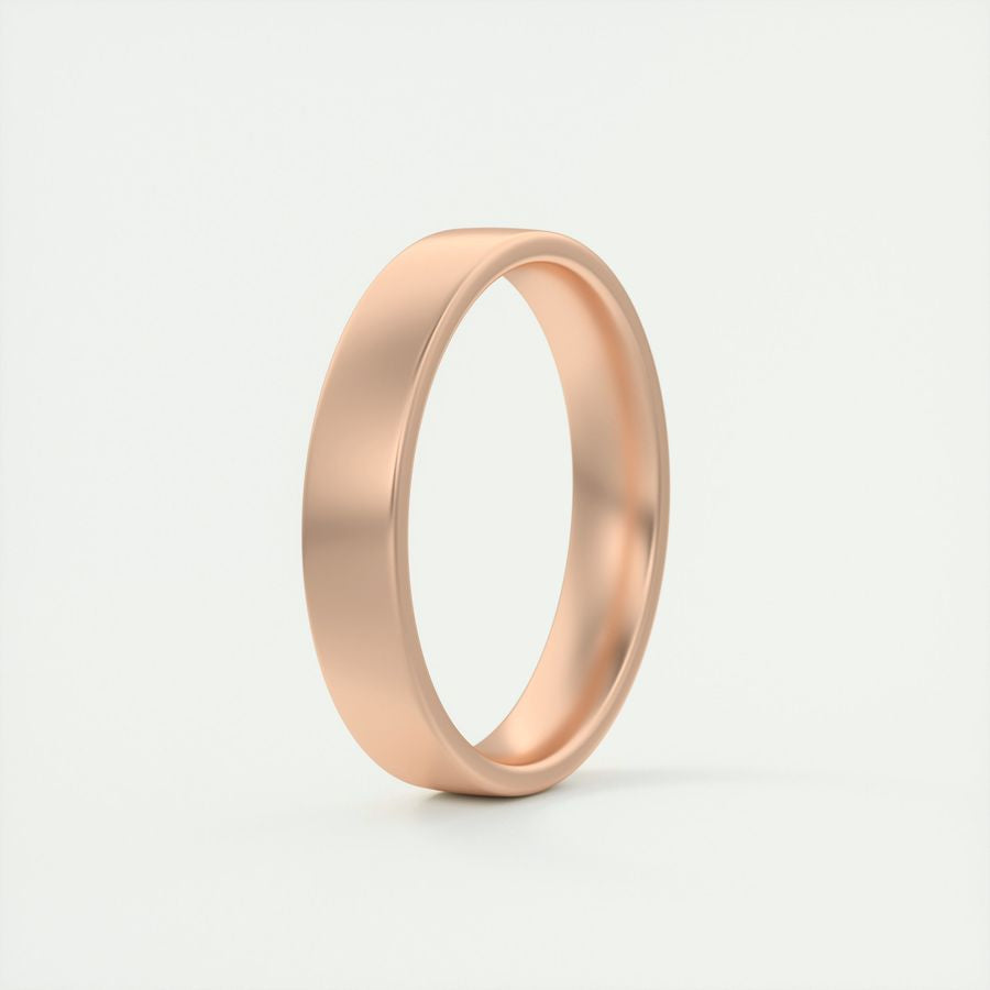 Satin-Finish Classic White Gold Men's Band - farrellouise