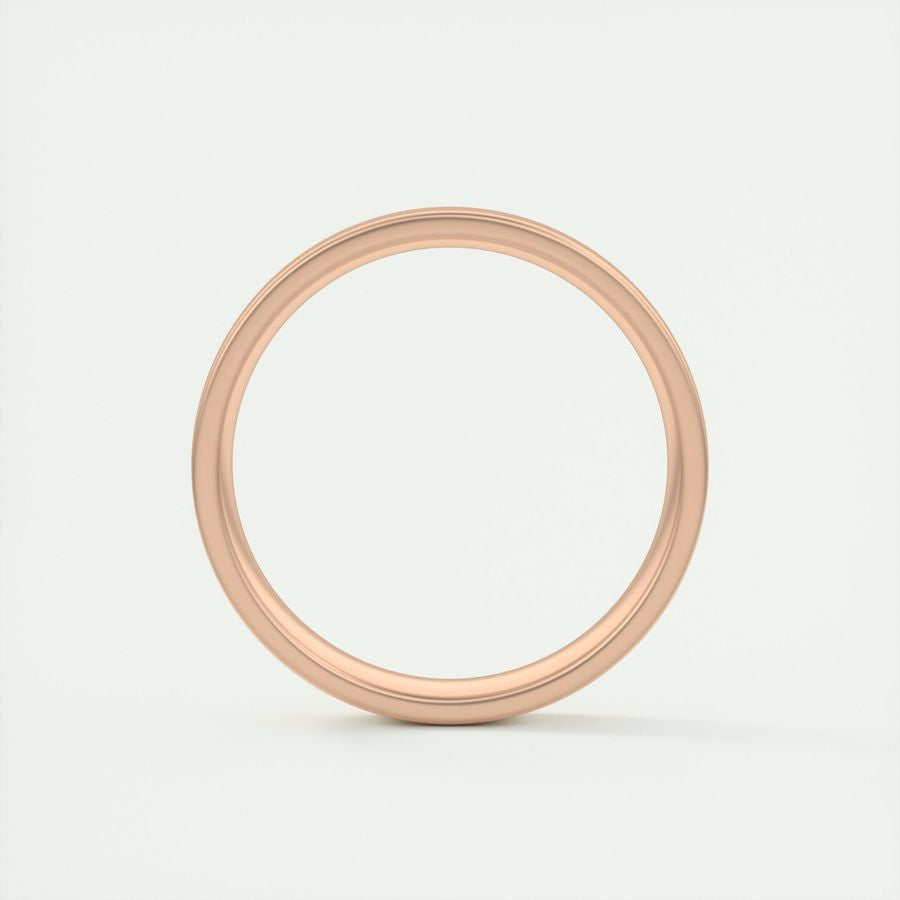 Satin-Finish Classic White Gold Men's Band - farrellouise