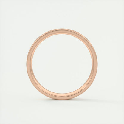 Satin-Finish Classic White Gold Men's Band - farrellouise