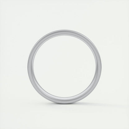 Satin-Finish Classic White Gold Men's Band - farrellouise