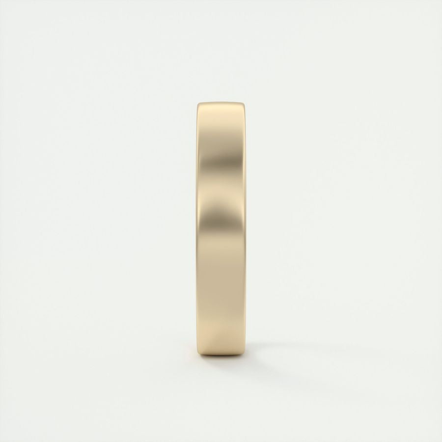 Satin-Finish Classic White Gold Men's Band - farrellouise