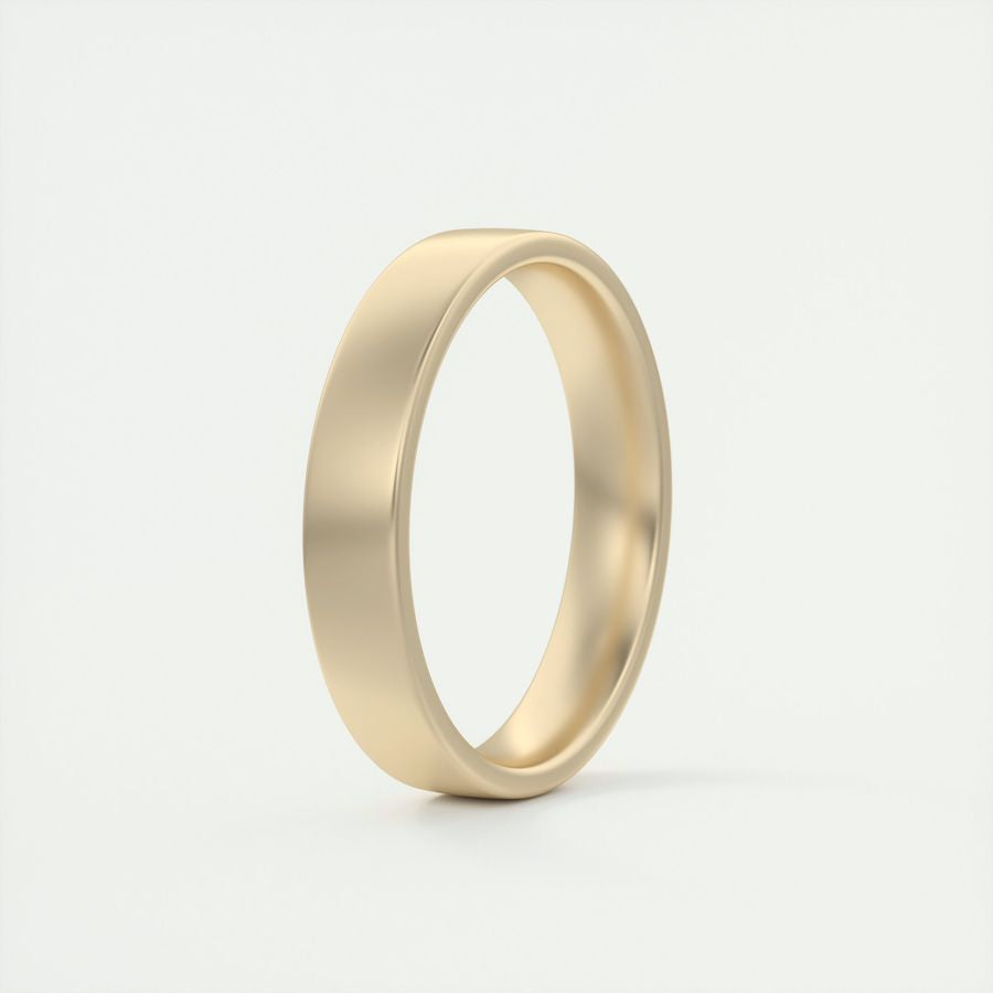 Satin-Finish Classic White Gold Men's Band - farrellouise