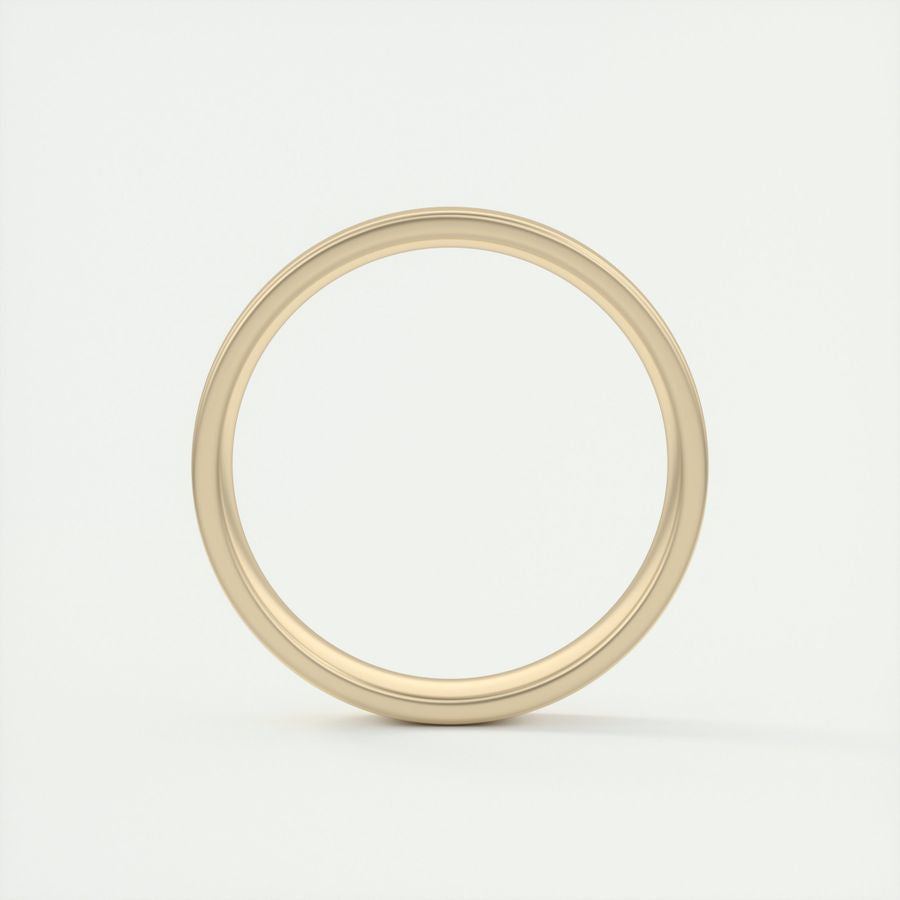 Satin-Finish Classic White Gold Men's Band - farrellouise