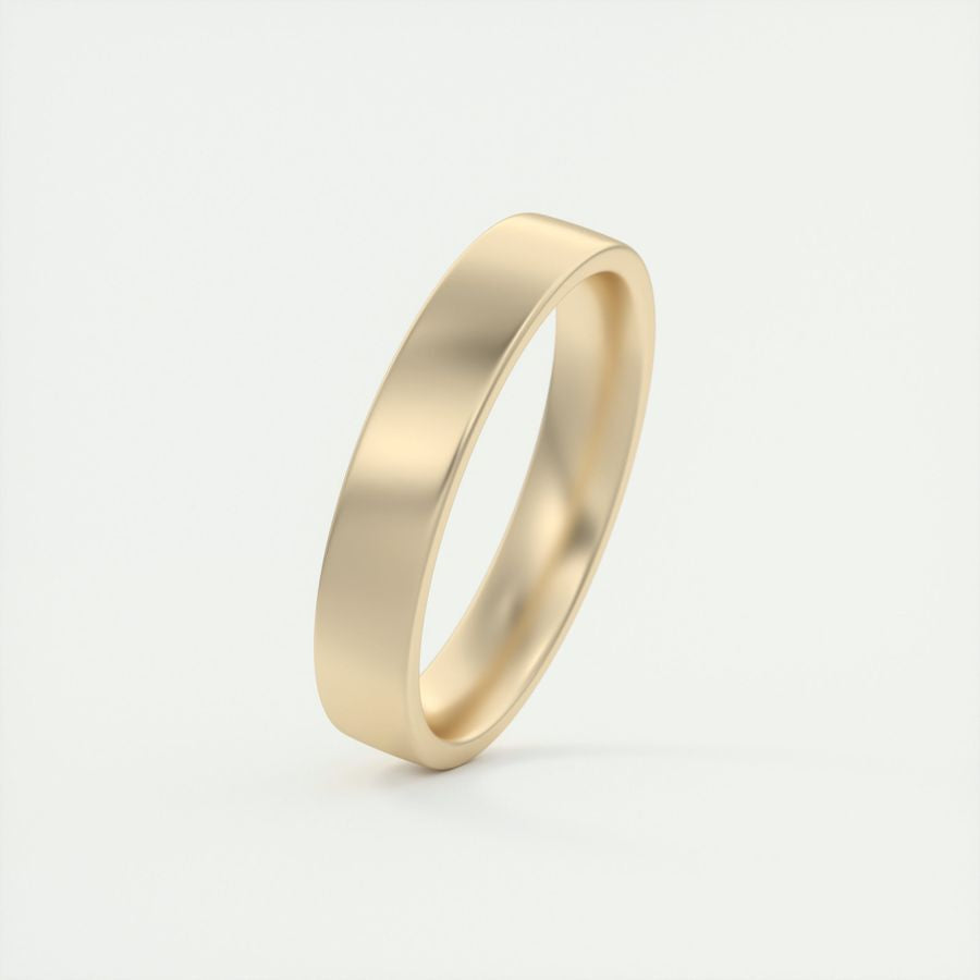 Satin-Finish Classic White Gold Men's Band - farrellouise