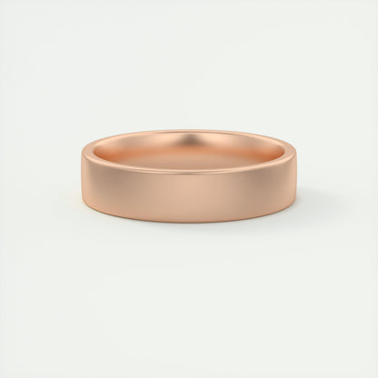 Classic Satin-Finish Yellow Gold Men's Band - farrellouise