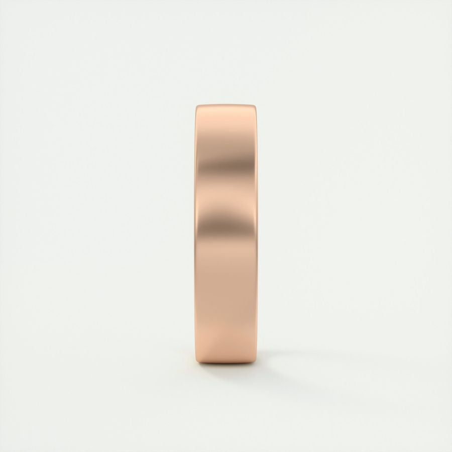 Classic Satin-Finish Yellow Gold Men's Band - farrellouise