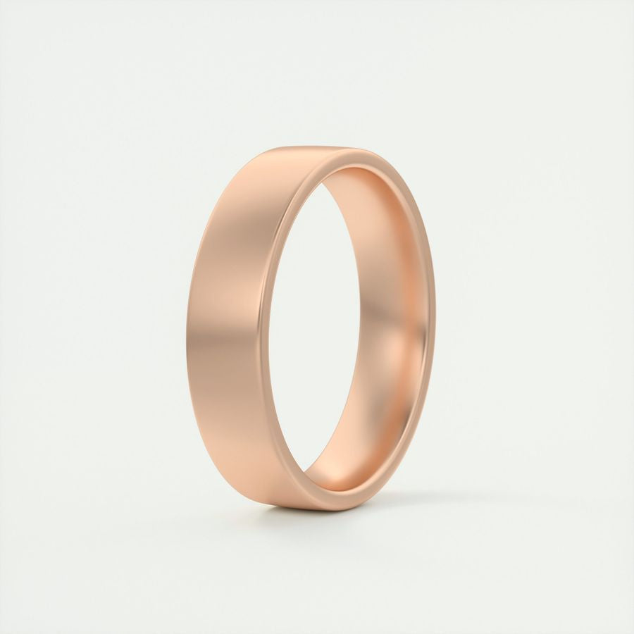 Classic Satin-Finish Yellow Gold Men's Band - farrellouise