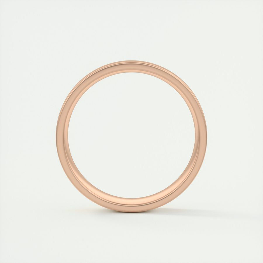 Classic Satin-Finish Yellow Gold Men's Band - farrellouise