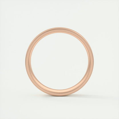 Classic Satin-Finish Yellow Gold Men's Band - farrellouise