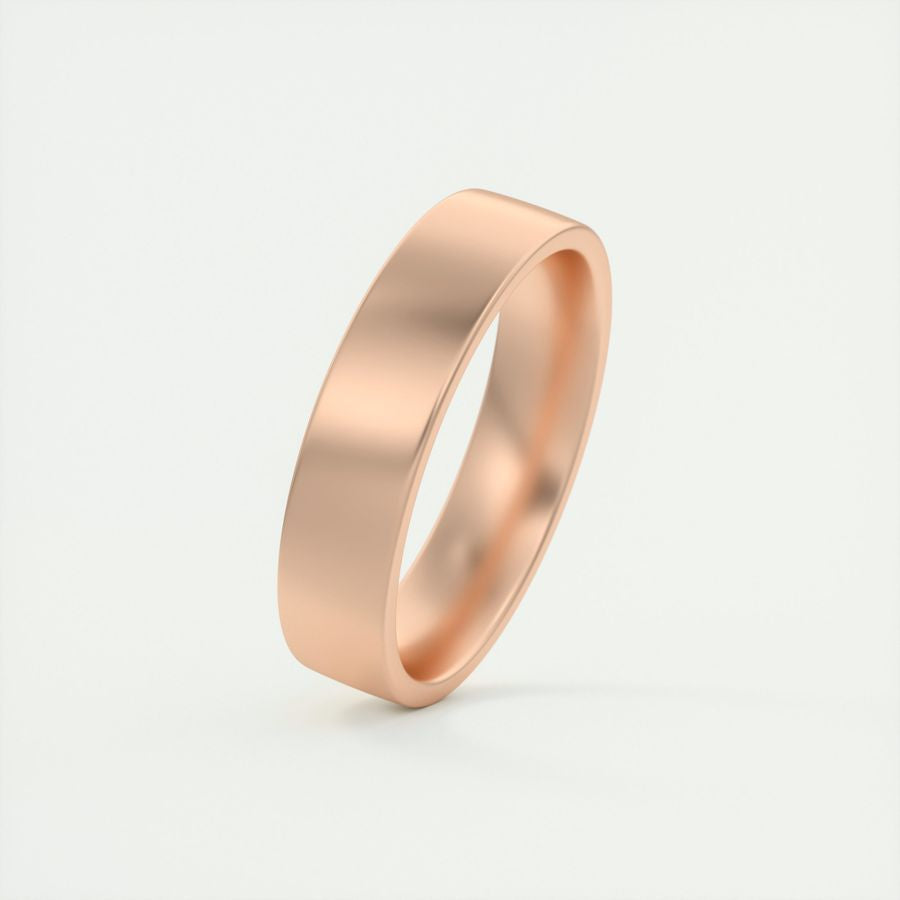 Classic Satin-Finish Yellow Gold Men's Band - farrellouise
