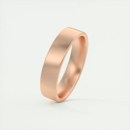 Classic Satin-Finish Yellow Gold Men's Band - farrellouise