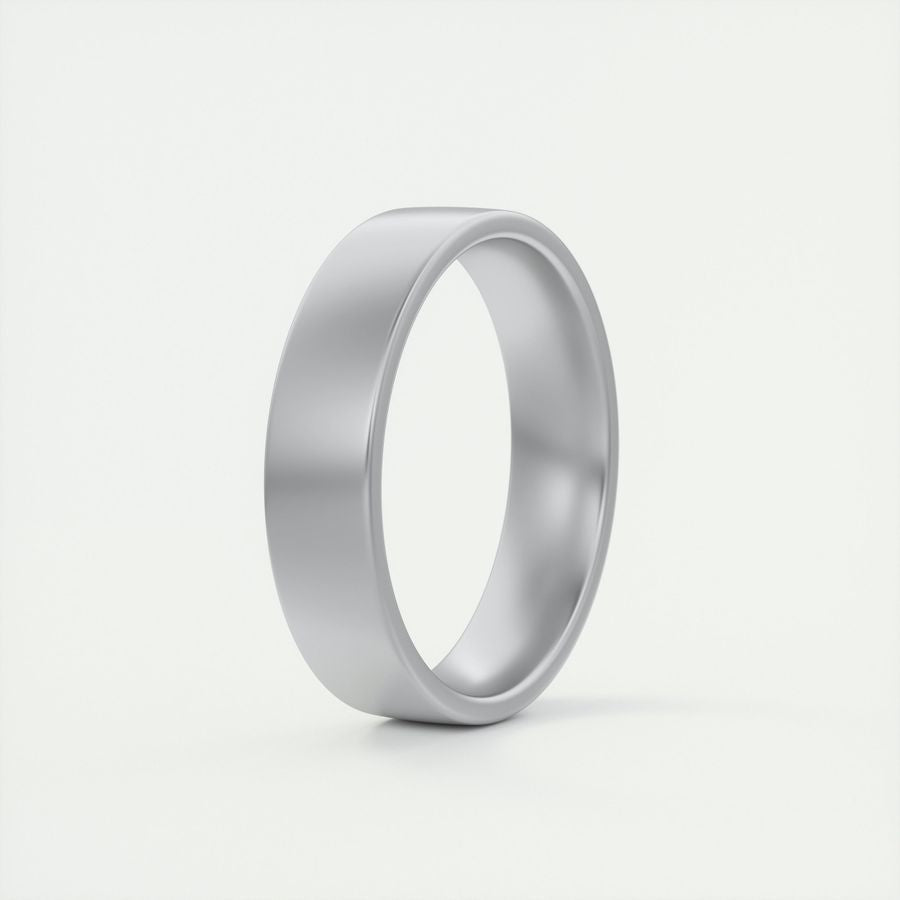 Classic Satin-Finish Yellow Gold Men's Band - farrellouise