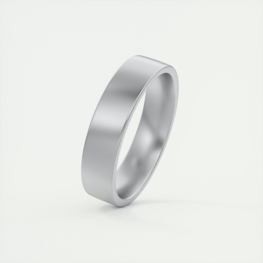 Classic Satin-Finish Yellow Gold Men's Band - farrellouise