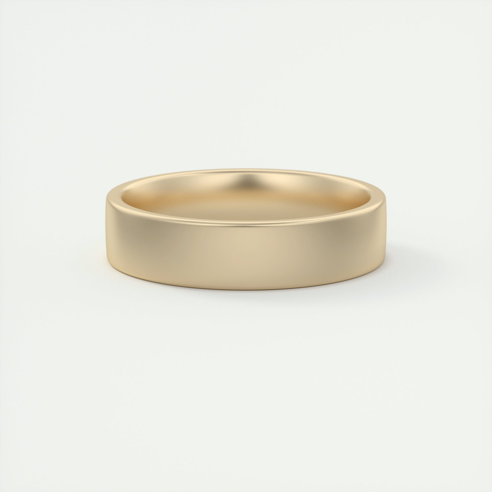 Classic Satin-Finish Yellow Gold Men's Band - farrellouise