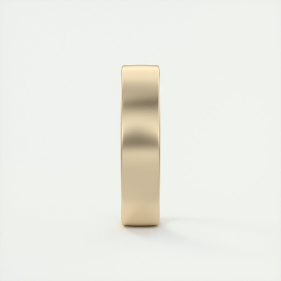 Classic Satin-Finish Yellow Gold Men's Band - farrellouise
