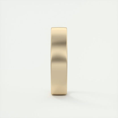 Classic Satin-Finish Yellow Gold Men's Band - farrellouise