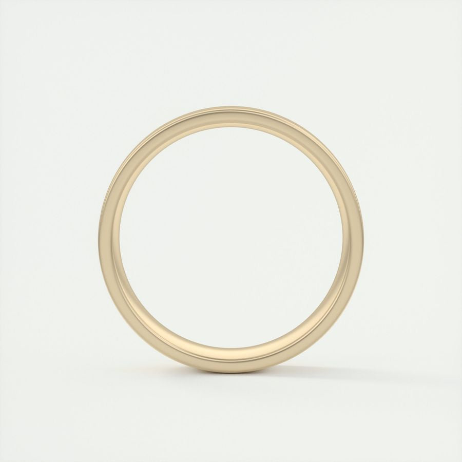 Classic Satin-Finish Yellow Gold Men's Band - farrellouise