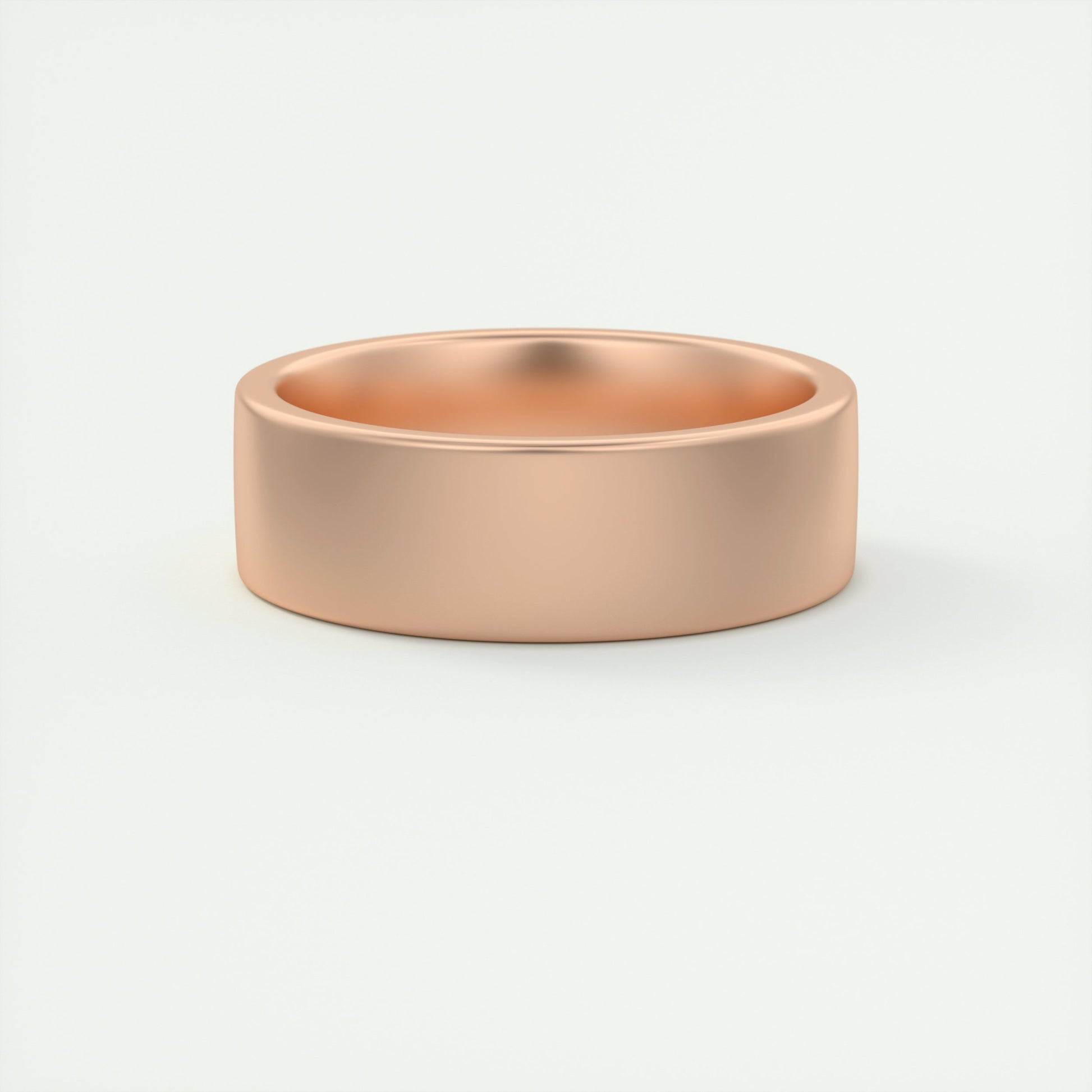 Satin-Finish Rose Gold Regular Men's Band - farrellouise