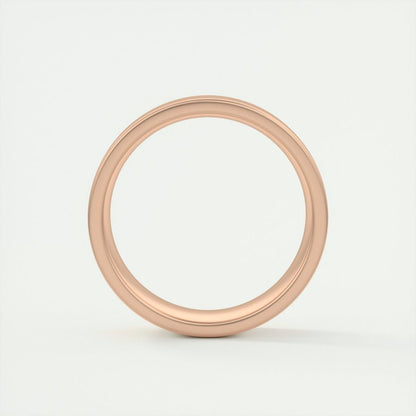 Satin-Finish Rose Gold Regular Men's Band - farrellouise