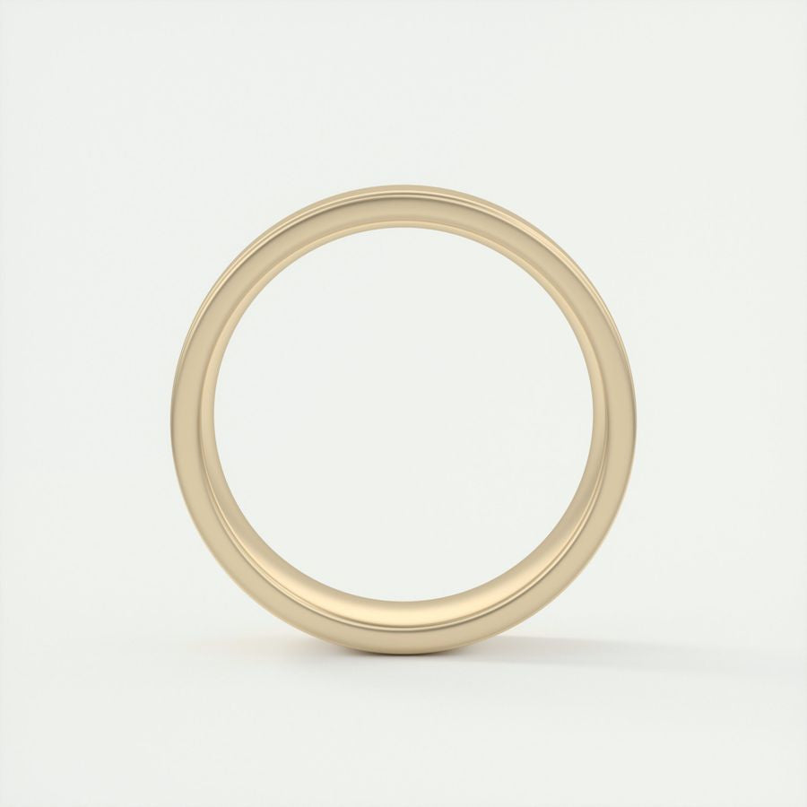Satin-Finish Rose Gold Regular Men's Band - farrellouise