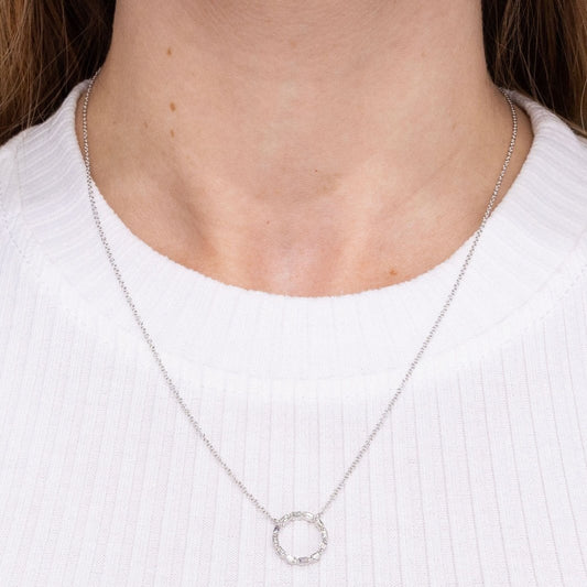 0.26TCW Round Moissanite Necklace - farrellouise