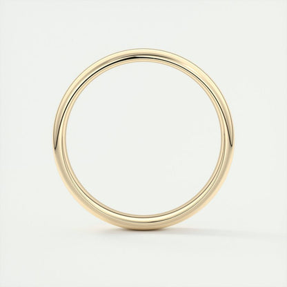 Classic Polished Finish White Gold Men's Band - farrellouise