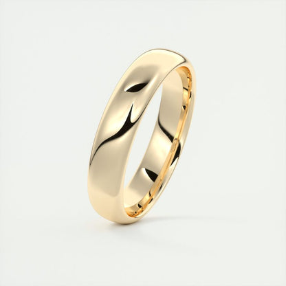 Classic Polished Finish White Gold Men's Band - farrellouise